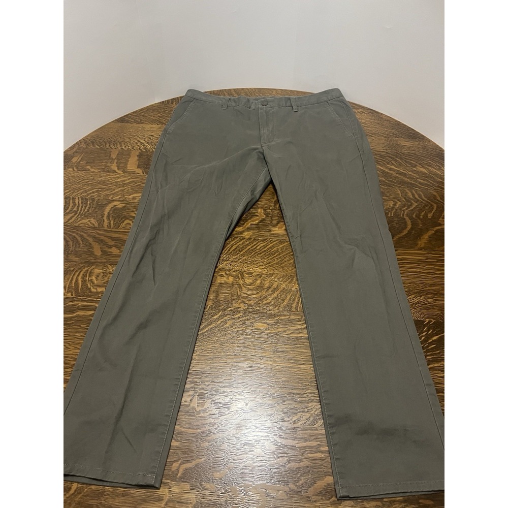Bonobos Stretch Washed Chino Pants Mens 38x32 Gray Slim Fit